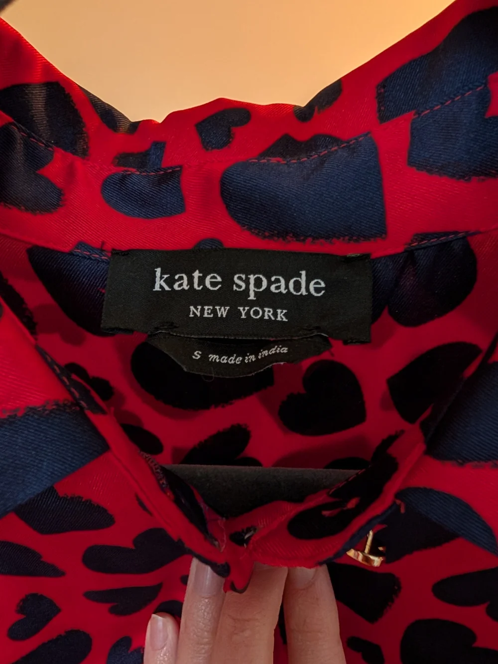 Kate Spade Sweet Hearts Pleated Dress